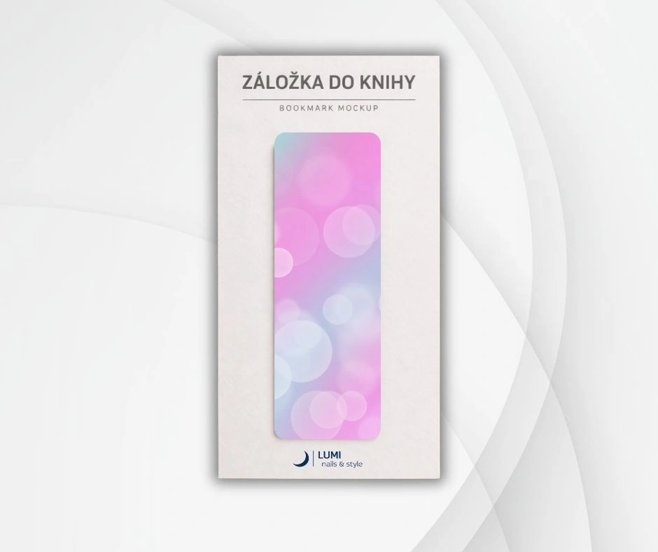 Záložka do knihy Bubble pink