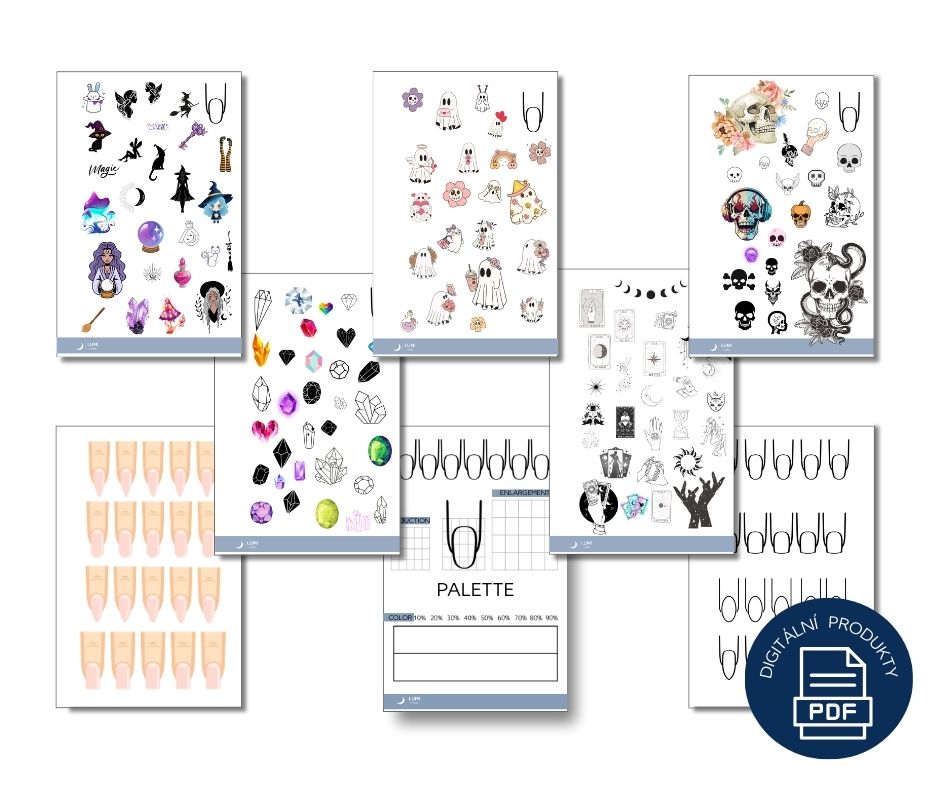 Tarot samolepkové šablony na nehty - Obrázek 3