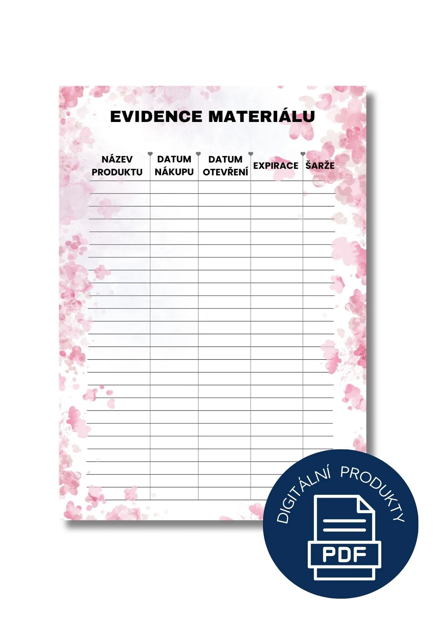 Pořádek v materiálu pro tvořivé - evidence materiálu