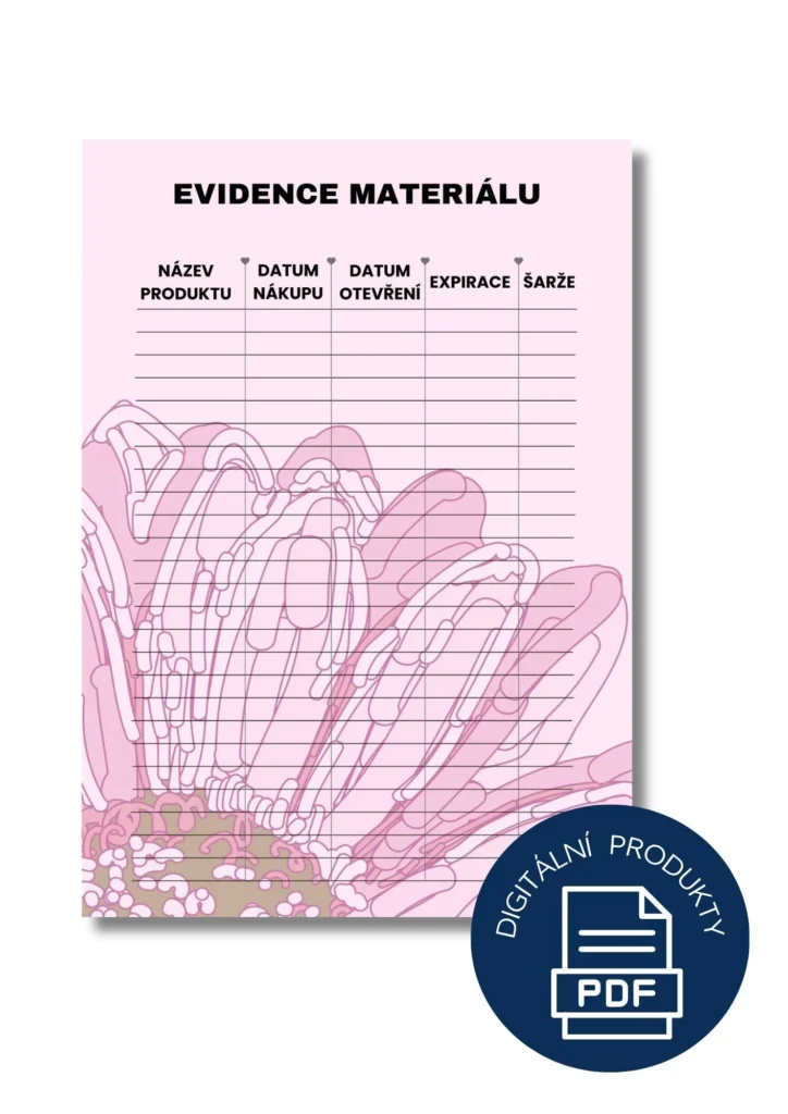 Pořádek v materiálu pro tvořivé - evidence materiálu dvojka